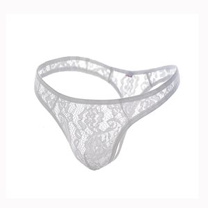 Underpants Men's G-Strings Men's Lace Thong Sex Panties Sexy Underpants Transparent Men's T Pants f107