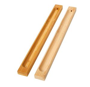 Bamboo Incense Holder for Sticks and Coils - Natural Wood Burner for Home Decor