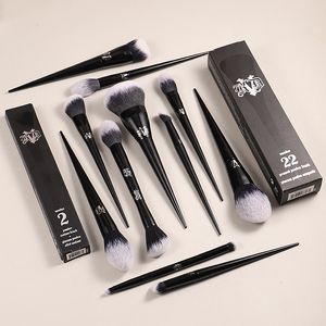 Eye Shadow KVD Makeup Brushes Series Blusher Powder Foundation Concealer Blending Cosmetic Beauty Make Up Brush Tool Maquiagem 230211
