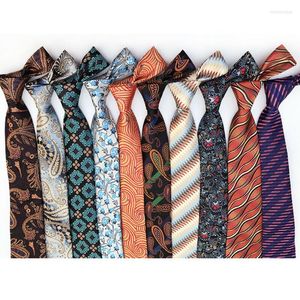 Bow Ties Fashion Men's Necktie Jacquard Woven Tie Silk Narrow Wedding Skinny Slim Men Neck