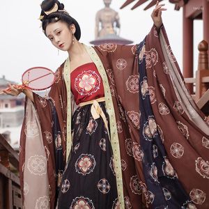 Стадия Wear Tang Hanfu Women Princess Dress Printing Trantarical Fairy Olde Cosplay Costumes Costume Dl8992