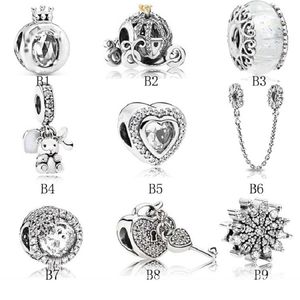 S925 Серебряные серебряные бусины Pandora Charms Bracelets Designer для женщин DIY Bracelets Jewelry Accessory