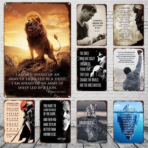 Motivational HD Print metal tin sign Art Inspirational Success Quote Wall Art Poster Print Picture Cuadros for Living Room Decor 20x30cm Woo