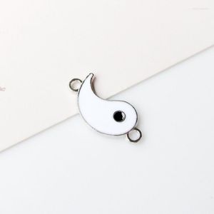 Pendant Necklaces 20CF Tai Chi Bagua Alloy Yin Yang Charms For Necklace Bracelet Earrings Jewelry Making Beading Crafting Findings