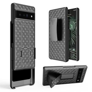 Googlepixel Holster Cases Defender Kickstand -Telefon Full Protective Case mit Springgürtel -Clip für Google Pixel 2 3a 4a 5a 6 Pro 4 5 xl Schwere Hybrid -Schutzabdeckung