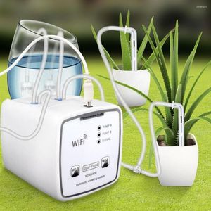 Watering Equipments Smart Automatic Device Garden Self-Watering Kit WIFI Control Intelligent Drip Flowers EU Plug Double Pump Tools