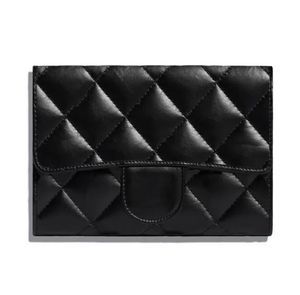 2023Luxury Classic Women's Bag Brand Fashion Wallet Leather多機能革のクレジットカードホルダーキャビアスキン