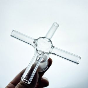 18mm internally threaded glass hookah, cross exchange adapter, suitable for various evaporator steam pipes