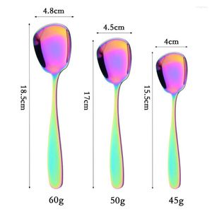 Servis set 3st kaffe sked guld platt set 18/10 rostfritt stål dessert bordsartikel kök