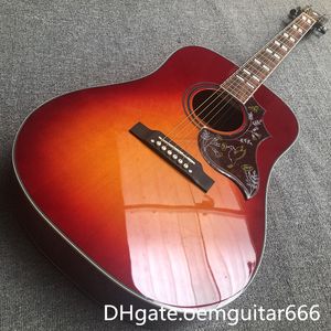 2023 Custom Guitar, Solid Spruce Top, Rosewood Pingerboard, Mahogany Sides and Back, 41 인치 고품질 벌새 시리즈 어쿠스틱 기타,