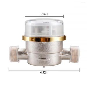 Bath Accessory Set Water Meter Mechanical Rotary Wing Smart E Type Rust-Proof Flow Measuring Pointer Counter Qn 1 5m3 H Household With