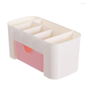 Pudełka do przechowywania wielofunkcyjne szuflady kosmetyczne pudełko makijażu szczotka wykończeniowa szminka do stolika domowego