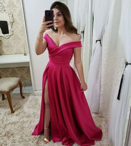 2023 Pleat Party Party Destes Vestido de Noiva Sereia Vestido Robe de Soiree Satin Sath Slit Vestido Longo Sexy