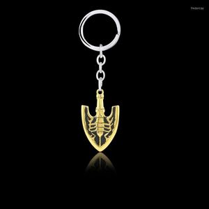 Kreki anime jojos dziwaczne przygoda łańcuch kluczowy Keyrings Kujo Jotaro Arrow Holder Pendant Metal Charm Men Jewelry Fred22