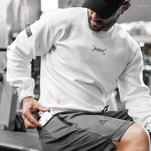 Erkek Hoodies Hoodie Erkekler Fitness Vücut İnşa Spor giyim O-boyunlu Sweatshirt Erkek Kadınlar Harajuku Sokak Giyim Sıradan Hip Hop Sıska