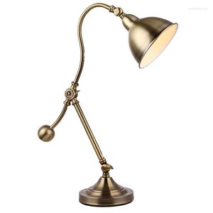 Table Lamps ODIFF And Contracted Wrought Iron That Move Light LED The Study El Villa Desk Lamp Of Bedroom Head A Bed