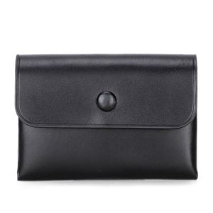 Plånböcker riktiga lädermyntväska med spänne byt plånbok mjuk påse mini storlek svart försäljning-wt