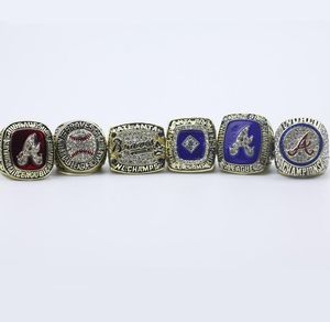 1991 1992 1995 1996 1999 2021 Anello da campionato della squadra di baseball delle World Series con scatola di visualizzazione in legno Regalo per tifosi da uomo souvenir 2024 Drop Shipping all'ingrosso