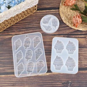 Baking Moulds DIY Ice Cream Popsicle Silicone Mold Kawaii Food Cabochon Decoden Supplies Sweet Deco Resin Craft UV Summer