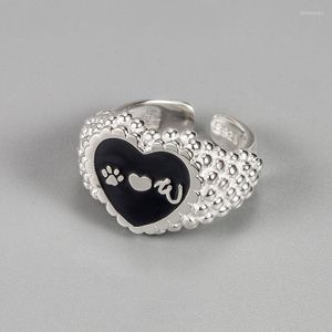 Wedding Rings Bohemian Heart For Women Boho Party Trend Korean Creative Geometric Irregular Jewelry Gift