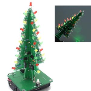 Block 1 Set DIY Soldering Kit Flash Portable Xmas Tree Making Practice Learning Handmade Christmas For Gift 230213