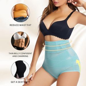 Damen Shapers Baumwoll-Slips für Frauen, körperformend, hohe Taille, Bauchhose, nach der Geburt, straffende Seiden-Tangas