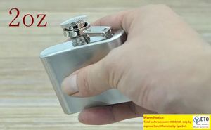 50pcslot 2oz Mini Stainless Steel Hip Flask 2 oz flask Can customize logo