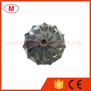 GTX2860R 813711-0003 Turboşarj Turbo kütük kompresör tekerleği/alüminyum 2618/freze tekerleği 47.10/60.13mm 11/0 racomg kartuşu/chra/çekirdek için bıçaklar ileri