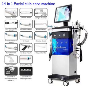 14 I 1 Hydrafacial Dermabrasion Machine Skin Rejuvaiton Microdermabrasion Hydro Wrinkle Removal Hydra Spa Machines