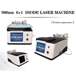 Veins Removal Laser Machine 6 in 1 980nm Diode Laser Facial Body Spider Vein Treatment