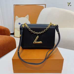 Taschen Totes Handtasche Designertasche Damen klassisch Nachahmung Markennaht Brief Logo Schnalle Umhängetasche vielseitige Pendlerparty Abendessen Geldbörse