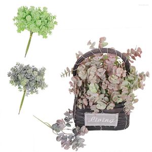 Kwiaty dekoracyjne sztuczny kwiat bukiet jugali plastikowe liście zielone łodygi domowe dekoracja ślubna