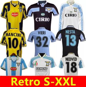 1998 1999 2000 2001 Maglia da calcio retrò Lazio Vieri SALAS MIHAJLOVIC VERON STANKOVIC MANCINI NESTA NEDVED INZAGHI maglia da calcio vintage