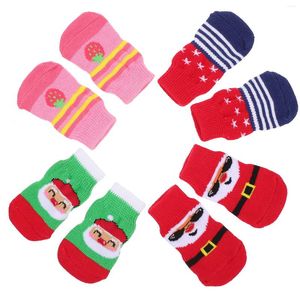 Dog Apparel 16Pcs Anti-skid Socks Protection Christmas Style Pets