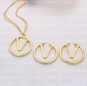 18K Gold Plated High-quality Hoop Earrings Designer Earrings classic Forever necklace Fashion earrings for women and girls Wedding Mother's Day jewelry Women's Gift
