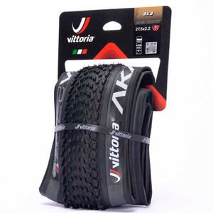 Däck Vittoria alias längdskidor 27,5x2.2 Pneu 56-584 Original fällbar cykeldäck TURBLESS TR Mountain Bike Tire MTB Cycling Parts 0213