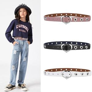 Belts Children's Fashion Eye Belt Love Buckle Decorative Jeans Kids Trend Hollow BeltsBelts