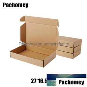 Presentförpackning grossist 10st/parti 27x16.5x5cm Brown Kraft Packing Boxes Soap Packaging Storage Artikel Package Box PP7671 Drop Deli DHDW0