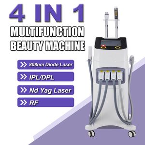 Máquina de remoção de cabelo a laser de diodo 808nm e remoção de tatuagem a laser YAG IPL DPL OPT RF Multifuncional de beleza de rejuvenescimento de rejuvenescimento de rejuvenescimento