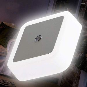 Lampada da parete LED Night Light Sensor Lighting Mini EU US Plug In per la decorazione della camera da letto dei bambini