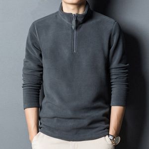 Men's Hoodies Sweatshirts MRMT Turtleneck Fleece Jacket Solid Color Half Sweater Pullover Warm Stand Collar Men 230213