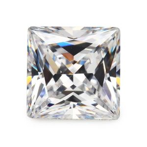 Löst diamanter Fashion Facotry Direct Mix Color 30 st/ väska 8x8 mm Princess Facetterad Cut Shape 5A VVS Cubic Zirconia för smycken Dhapp