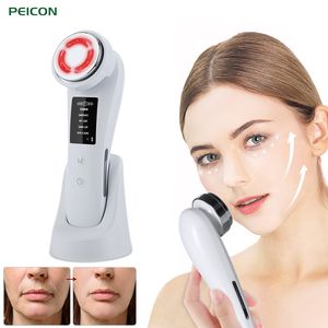 Ansiktsmassager RF Face Lift Devices Electric Skin Rejuvenation Radiofrekvens Massager Lättterapi Anti Aging Wrinkle Skin Drawing 230211