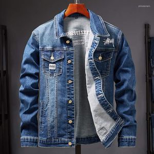 Jackets masculinos 2023 Jaqueta de jeans de outono Motorcyle Basic Coat Streetwear Hip Hop Bomber Fashion Jeans