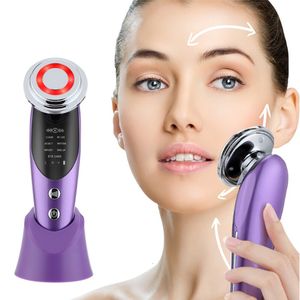 Face Massager 7 In 1 Face Lifting Machine Microcurrent Skin Rejuvenation Massager Light Therapy Anti Aging Wrinkle Beauty Device 230211