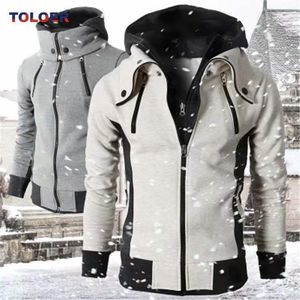 Felpa con cappucci da uomo Falti finti due pezzi Sport Sports Spacchi casual giacche da uomo cappotti sottili con cappuccio caldo con cappuccio autunno abbigliamento autunno 230213 230213