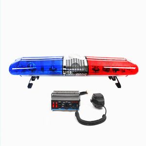 120cm Emergency vehicles warning light Car rotate lightbar police ambulance fire truck lights with 100W loudspeaker with 100W police siren amplifiers waterproof