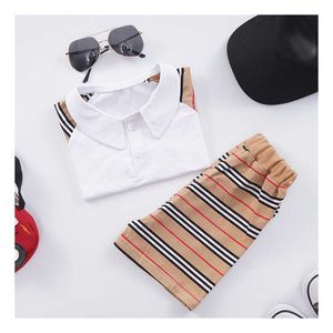 Sets Summer Children stripe Clothes M To Years Sports For Girl Boy TShirts and Shorts Piece Set Kids Baby Toddler Clothing