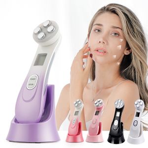 Face Care Devices NOBOX-5in1 RF EMS Electroporation LED Pon Light Therapy Beauty Device Anti Aging Face Lifting Tightening Eye Skin Care 230211