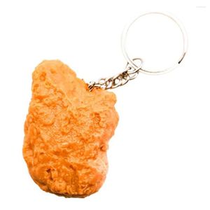 Keychains Fried Chicken Key Buckle Realistic Easy-to-hang Pendents For Birthday Anniversary Gifts